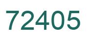 Número 72405 imagen verde