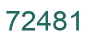 Number 72481 green image