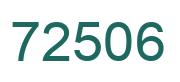 Number 72506 green image