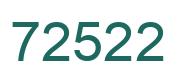 Número 72522 imagen verde