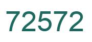 Zahl 72572 grün bild