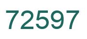 Número 72597 imagen verde