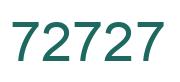 Number 72727 green image
