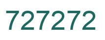 Número 727272 imagen verde