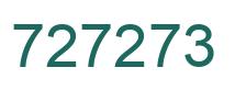 Número 727273 imagen verde