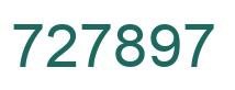 Number 727897 green image