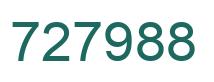 Number 727988 green image