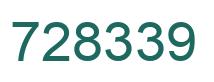 Número 728339 imagen verde