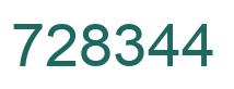 Número 728344 imagen verde