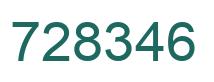 Número 728346 imagen verde