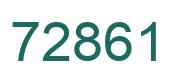 Número 72861 imagen verde