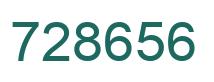 Número 728656 imagen verde