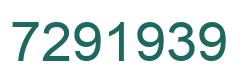 Number 7291939 green image