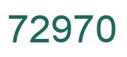 Número 72970 imagen verde