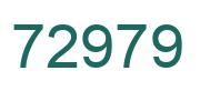 Número 72979 imagen verde