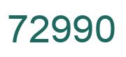 Number 72990 green image