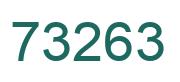 Number 73263 green image