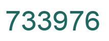 Number 733976 green image
