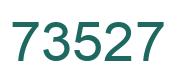 Number 73527 green image