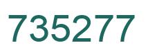 Número 735277 imagen verde