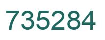 Número 735284 imagen verde