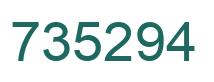 Número 735294 imagen verde
