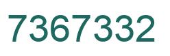 Número 7367332 imagen verde