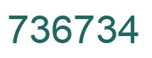Número 736734 imagen verde