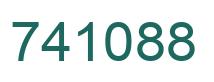 Number 741088 green image