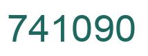 Número 741090 imagen verde