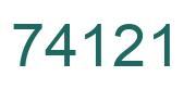 Número 74121 imagen verde