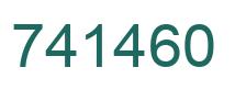 Number 741460 green image