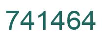 Number 741464 green image