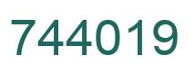 Número 744019 imagen verde