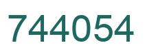 Number 744054 green image