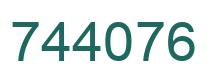 Número 744076 imagen verde