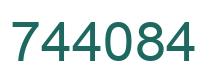 Número 744084 imagen verde