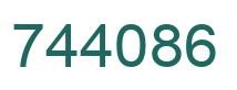 Número 744086 imagen verde