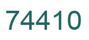Número 74410 imagen verde