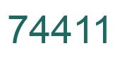 Número 74411 imagen verde