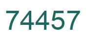 Número 74457 imagen verde