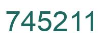 Number 745211 green image