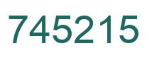 Number 745215 green image