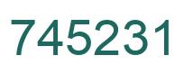 Number 745231 green image