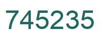 Number 745235 green image