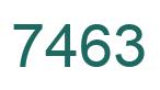 Number 7463 green image