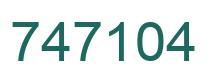 Number 747104 green image