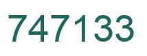 Number 747133 green image