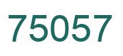 Número 75057 imagen verde