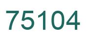 Número 75104 imagen verde